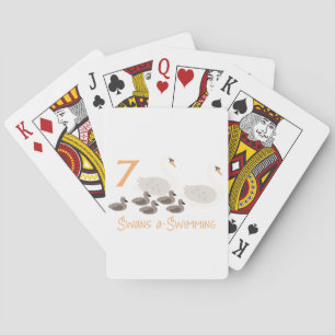 7 Swans a Swimming Playing Cards