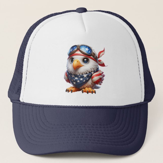#7 USA TRUCKER HAT (Front)