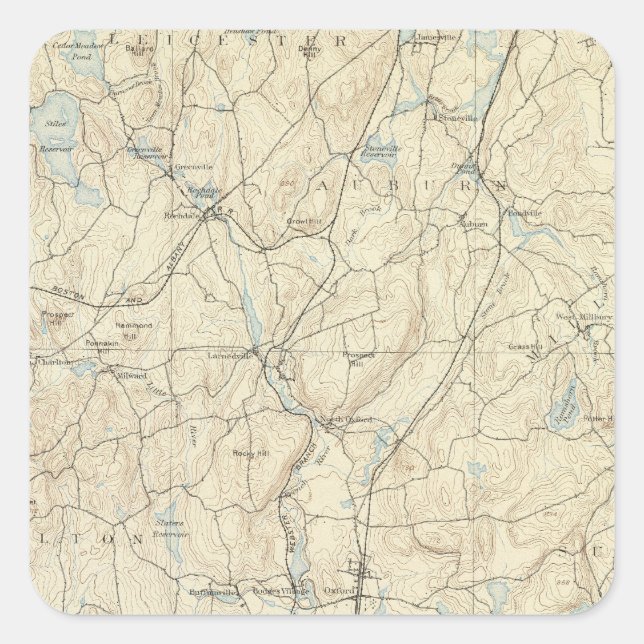 7 Webster sheet Square Sticker (Front)