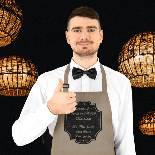 7 Words for a Long and Happy Marriage Apron