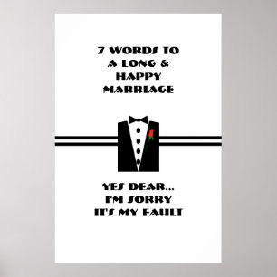 7 Words To A Long And Happy Marriage - Poster