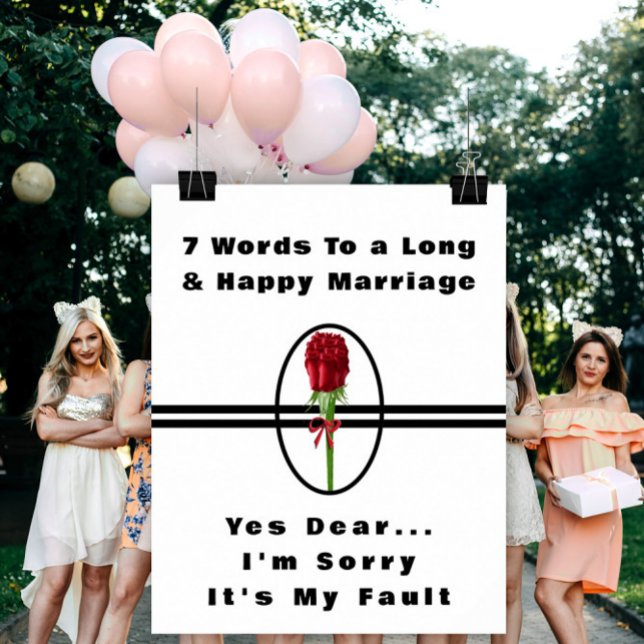 7 Words To A Long And Happy Marriage - Poster (Creator Uploaded)