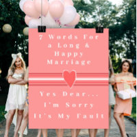 7 Words To A Long And Happy Marriage - Poster