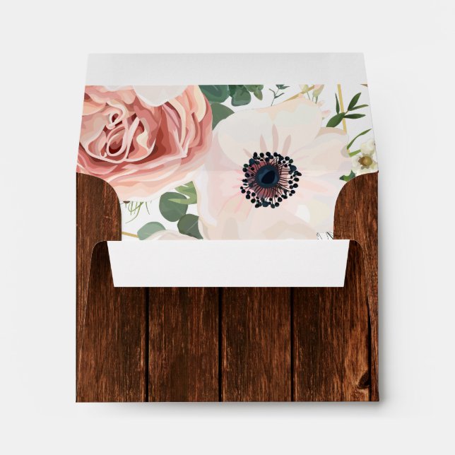 7¼Wx5¼h Envelope Barn Outisde Garden Rose Inside (Back (Bottom))