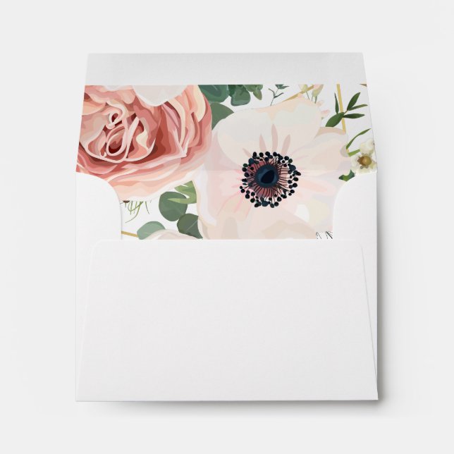 7¼Wx5¼h Envelope Geometrical Garden Rose Amenone (Back (Bottom))