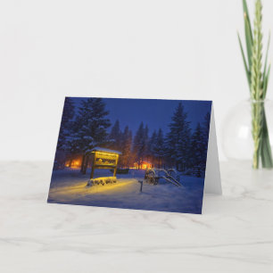 7"x5" Folded Card    B&B Night Scene