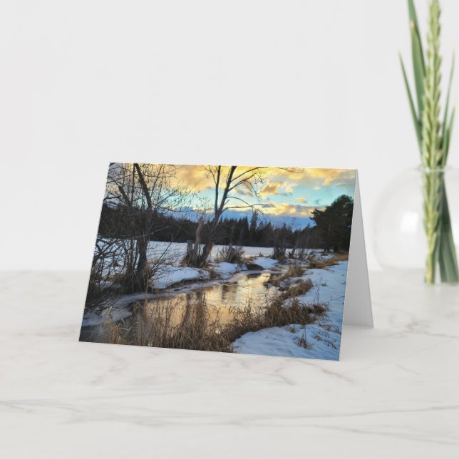 7"x5" Folded Card || Creek Reflection 17 (Front)