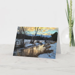 7"x5" Folded Card || Creek Reflection 17 sg