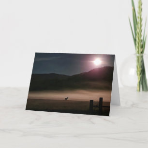 7"x5" Folded Card    Moon Deer