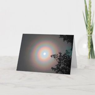 7"x5" Folded Card    Winter Moon Halo