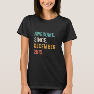 7 Year Old  7th Birthday Boy Awesome Since Decembe T-Shirt