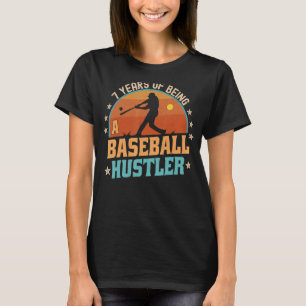 7 Year Old Baseball Rookie Player 7th Birthday Boy T-Shirt