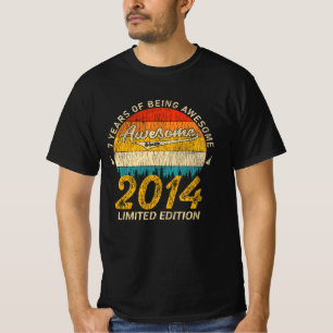 7 Year Old Bday Retro Awesome 7th Birthday Gift T-Shirt