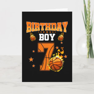 7 Year Old Birthday Boy Sketll 7th Birthday Ller K Card