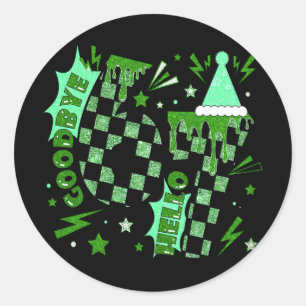 7 Year Old Birthday Goodbye 6 Hello 7 67 Meme Six  Classic Round Sticker