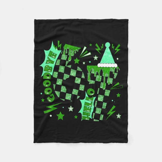 7 Year Old Birthday Goodbye 6 Hello 7 67 Meme Six  Fleece Blanket (Front)