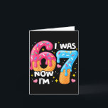 7 Year Old Birthday I Was 6 Now I'm 7 67 Funny Kid Card<br><div class="desc">7 Year Old Birthday I Was 6 Now I'm 7 67 Funny Kids</div>