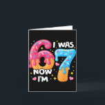 7 Year Old Birthday I Was 6 Now I'm 7 67 Funny Kid Card<br><div class="desc">7 Year Old Birthday I Was 6 Now I'm 7 67 Funny Kids</div>