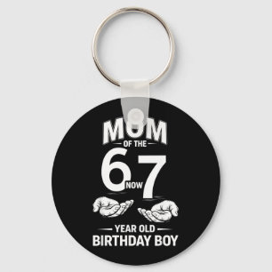 7 Year Old Birthday I was 6 Now Im 7 67 Meme Mum Key Ring