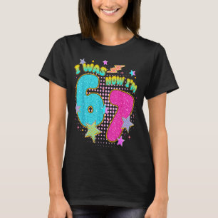 7 Year Old Birthday Kids I Was 6 Now Im 7 Six Seve T-Shirt
