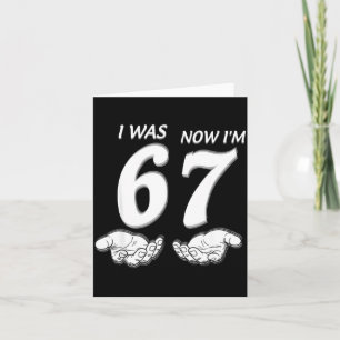 7 Year Old Birthday Shirt Was 6 Now I'm 7 67 Funny Card