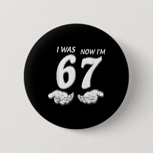 7 Year Old Birthday Shirt Was 6 Now I'm 7 67 Funny Cm Round Badge