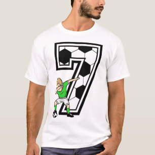 7 Year Old Boy Soccer Player 7th Birthday Kids T-Shirt