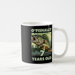 7 Year Old Fisherman O'fishally 7 Fishing 7th Birt Coffee Mug