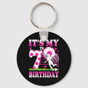 7 Year Old Girl Birthday Soccer Themed Party 7th B Key Ring