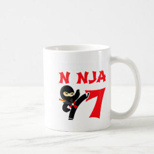 7 Year Old Karate Ninja Party Kids 7th Birthday T Coffee Mug