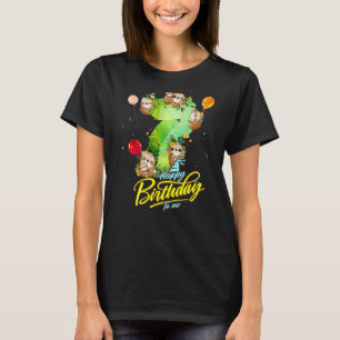7 Year Old Sloth Birthday Girl 7th Girls Teens Slo T-Shirt