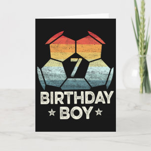 7 Year Old Soccer Player Gifts 7th Birthday Boy Se Card