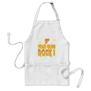 7 Year Olds Rock! (Pink) Apron