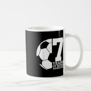 7 Years Of Being Awesome Soccer 7th Birthday _1  Coffee Mug