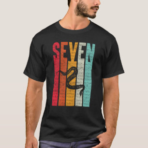 7 Years Old Birthday Snake Whisperer Phyton Boa Se T-Shirt