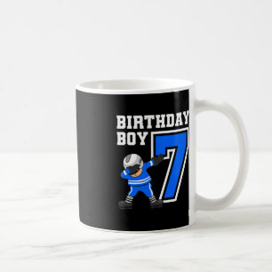 7 Years Old Boy Ice Hockey Player 7th Birthday Kid Coffee Mug