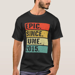 7 Years Old Epic Since June 2015 7th Birthday T-Shirt