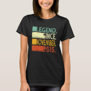 7 Years Old Legend Since November 2015 7th Birthd T-Shirt