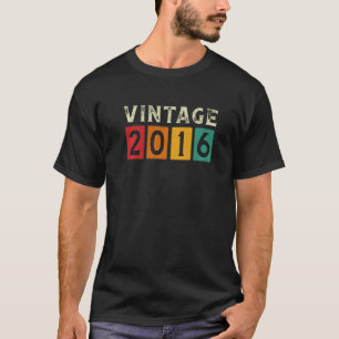 7 Years Old Vintage 2016 7th Birthday Men Women K T-Shirt