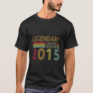 7 Yrs Old Retro Legendary 2015 Limited Editon 7Th T-Shirt