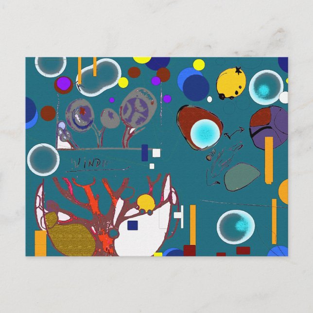 7 ZERO - Abstract Postcard (Front)