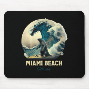 7miami Beach Florida Surfing Surfboard Mouse Pad