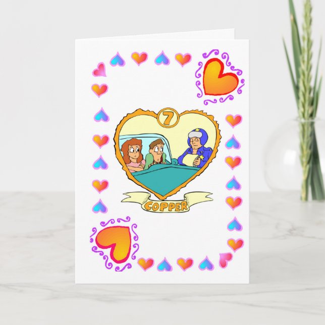 7th Anniversary - Copper Card (Front)