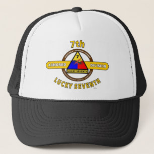 7TH ARMORED DIVISION "LUCKY SEVENTH" TRUCKER HAT
