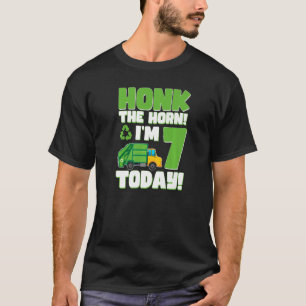 7th Birthday 7 Year Old Kids Recycling Trash Garba T-Shirt