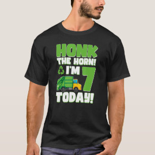 7th Birthday 7 Year Old Kids Recycling Trash Garba T-Shirt