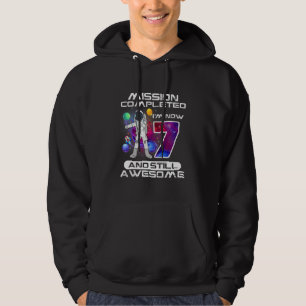 7th Birthday Astronaut Space Lover 7 Years Old Bda Hoodie