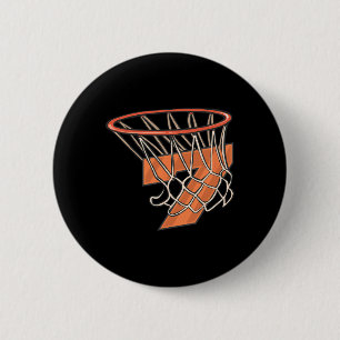 7th Birthday Basketball 7 Year Old Kid for Birthda 6 Cm Round Badge