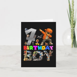 7th Birthday Boy Italian Brainrot For Kids Birthda Card