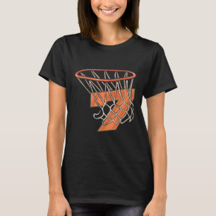 7th Birthday Bysketbyll 7 Year Old Kid For Birthda T-Shirt